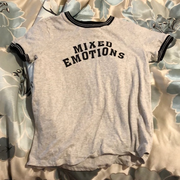 MIXED EMOTIONS FOREVER 21 SHIRT SIZE SMALL - Picture 1 of 2